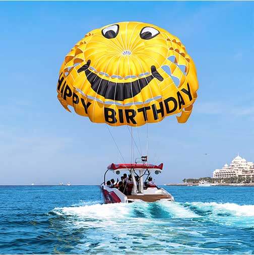 Happy Birthday Parachute Tour in Dubai