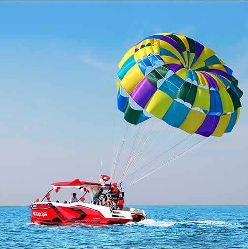 Parasailing in Dubai New Boat